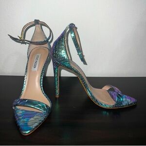 Steve Madden Multicolor Snake Print Heels